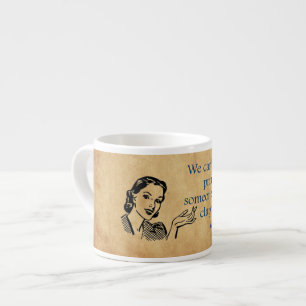 Xícara De Espresso Cartaz retrô vintage das princesas da SlipperyJoe'