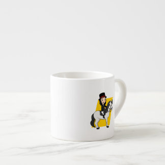 Xícara De Espresso Cartografia de cavaleiro de pasto