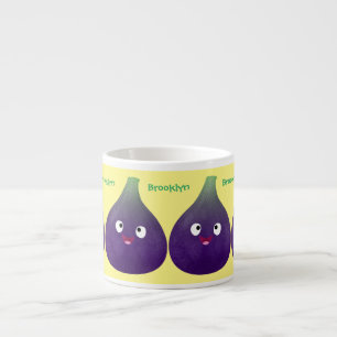 Xícara De Espresso Cartografia de fruta roxa e giro, bonita