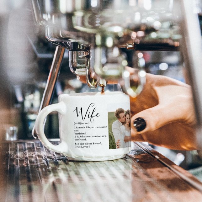 Xícara De Espresso Casal Collage Foto e Esposa Romântica Adorável Pre (Criador carregado)