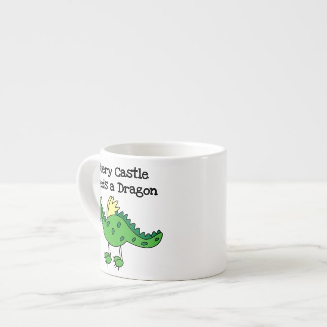 Xícara De Espresso Castelo Dragão (Frente Esquerda)