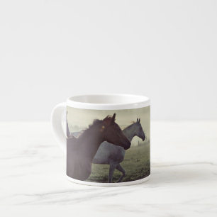 Xícara De Espresso Cavalos selvagens