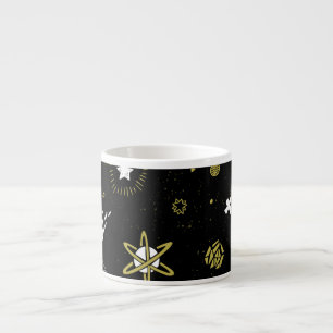 Xícara De Espresso Céu noturno: padrão cosmico perfeito.