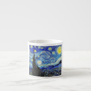 Xícara De Espresso Céu Vintage Noturno Noite Estrelada