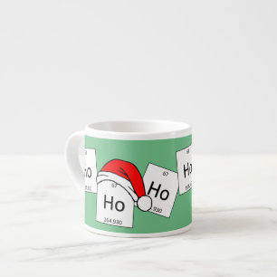 Xícara De Espresso Chalaça do Natal do elemento da química do Holmi