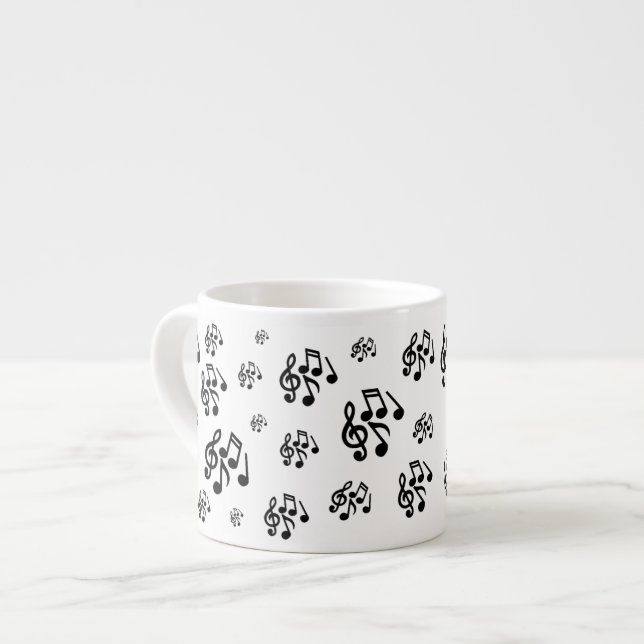 Xícara De Espresso Chaves de Música Espresso Mug (Frente Esquerda)