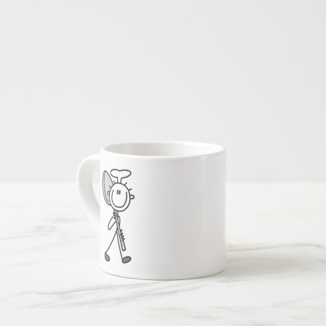 Xícara De Espresso Chef Com Colher (Frente Esquerda)