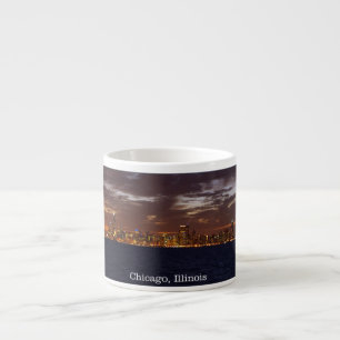 Xícara De Espresso Chicago Skyline espresso mug