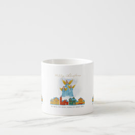 Xícara De Espresso Christmas Angels Bring Joy and Tidings Home Decor!