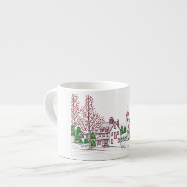 Xícara De Espresso Christmas Farm Espresso Mug (Frente Esquerda)