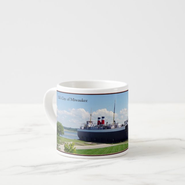 Xícara De Espresso Cidade de Milwaukee espresso mug (Frente Esquerda)