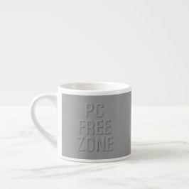 Xícara De Espresso CINZA de zona livre PC esso mug