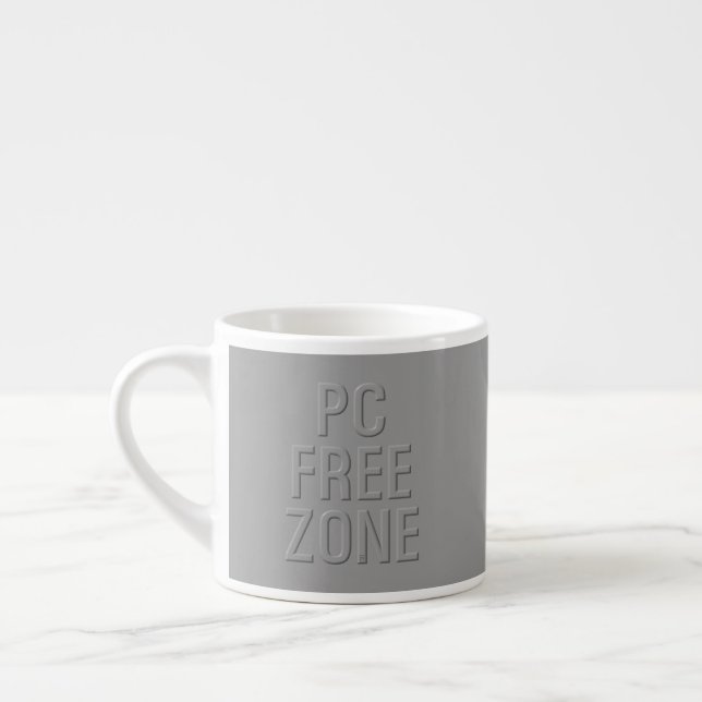 Xícara De Espresso CINZA de zona livre PC esso mug (Esquerda)