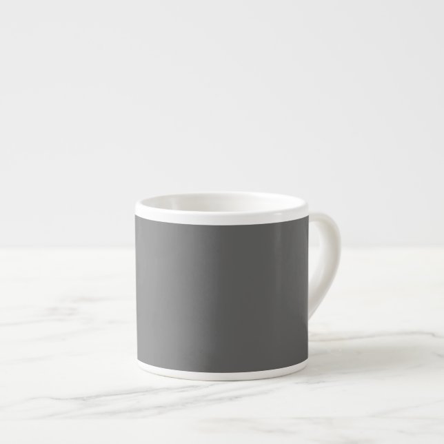 Xícara De Espresso Cinza Escuro (Frente Esquerda)