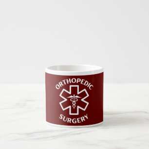 Xícara De Espresso Cirurgia ortopédica Médico Enfermeira Caduceu Médi
