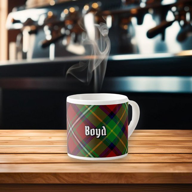 Xícara De Espresso Clan Boyd Tartan (Criador carregado)