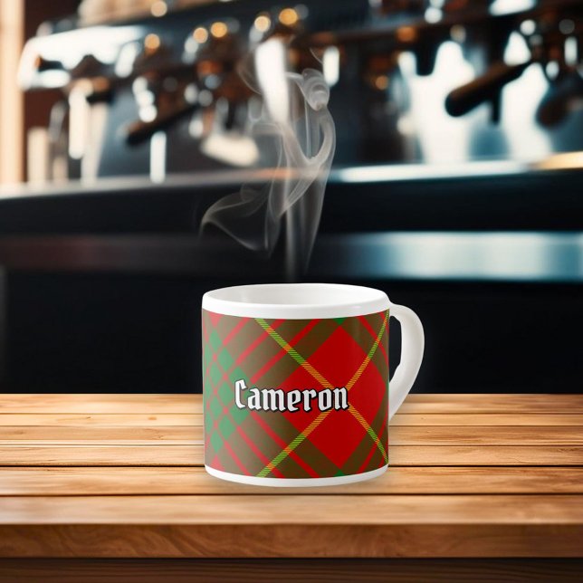 Xícara De Espresso Clan Cameron Tartan (Criador carregado)