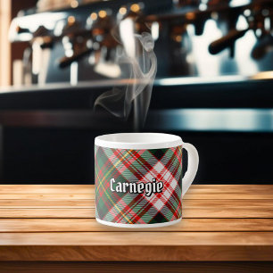 Xícara De Espresso Clan Carnegie Dress Tartan