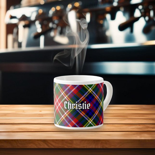 Xícara De Espresso Clan Christie Tartan (Criador carregado)