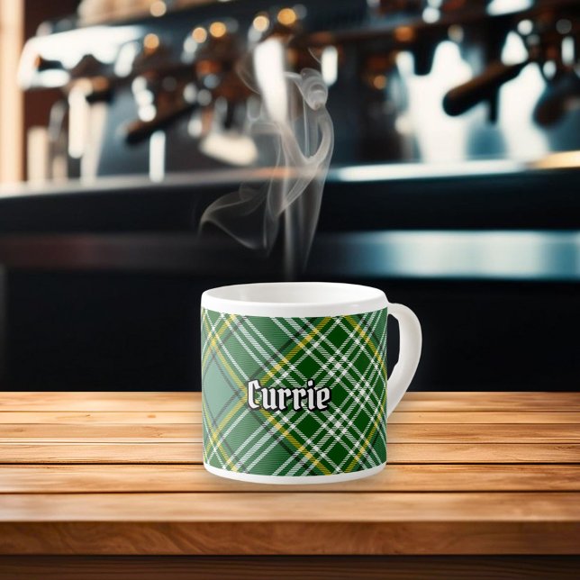 Xícara De Espresso Clan Currie Tartan (Criador carregado)