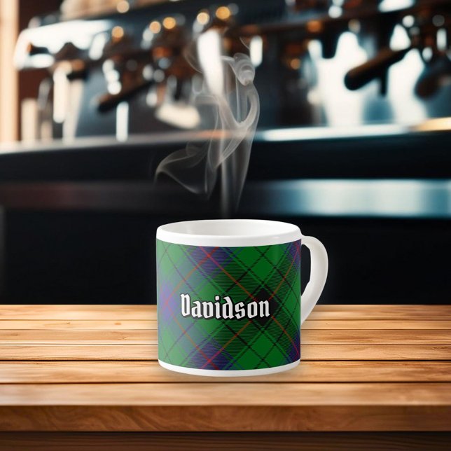 Xícara De Espresso Clan Davidson Tartan (Criador carregado)