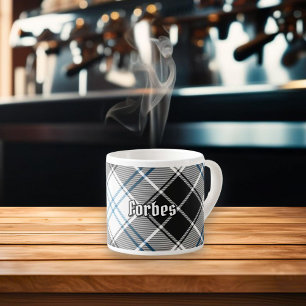 Xícara De Espresso Clan Forbes Vestido Tartan