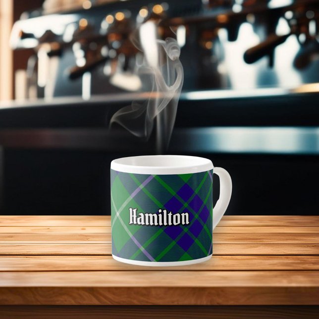 Xícara De Espresso Clan Hamilton caçando Tartan Espresso Cup (Criador carregado)