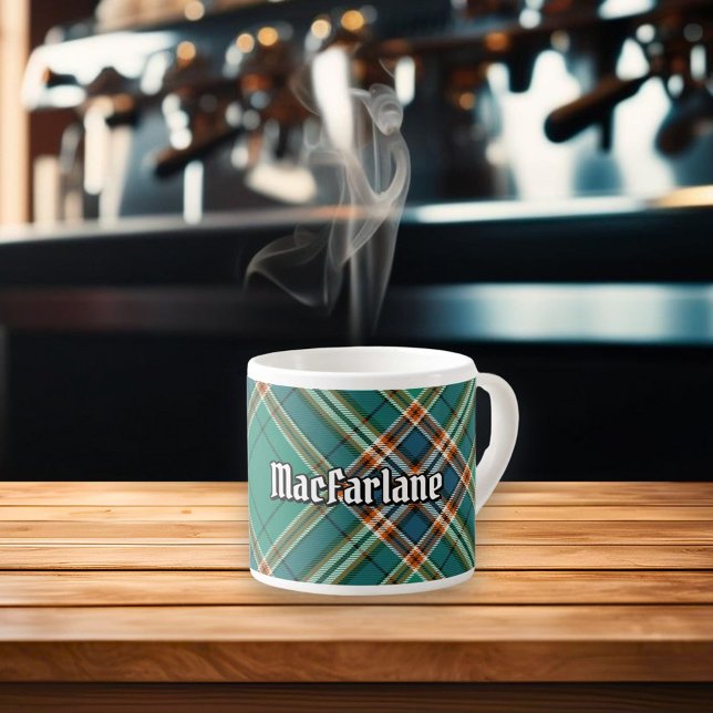 Xícara De Espresso Clan MacFarlane Caça Antigo Tartan (Criador carregado)
