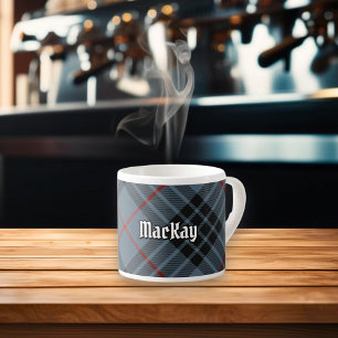 Xícara De Espresso Clan MacKay Blue Tartan