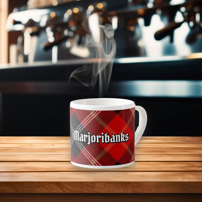 Xícara De Espresso Clan Marjoribanks Tartan (Criador carregado)