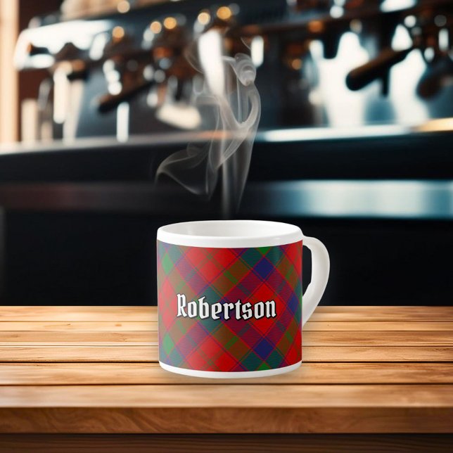 Xícara De Espresso Clan Robertson Tartan (Criador carregado)