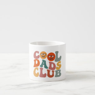 Xícara De Espresso Clube de Pais Legais Pai Dia dos Pais Retro Groovy