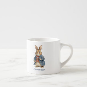 Xícara De Espresso Coelho Antigo Fofo Personalizado