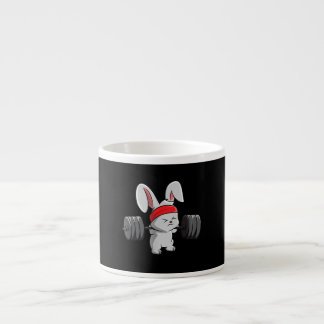 Xícara De Espresso Coelho Gym Coelho Ness Weising Arte Engraçada