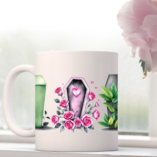 Xícara De Espresso Cofin caneca-rosa-gótico