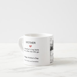 Xícara De Espresso Colagem de Fotos em Preto e Branco com Texto Perso