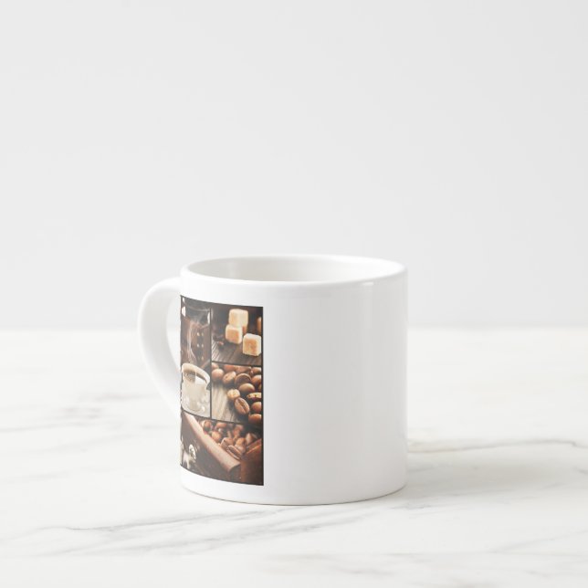 Xícara De Espresso Colagem do café (Frente Esquerda)