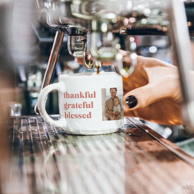 Xícara De Espresso Colagem Moderna Três Foto | Ação de Graças Feliz (Criador carregado)