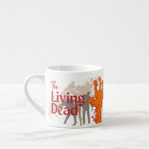 Xícara De Espresso Coleção de Carimbo de Halloween "The Living Morto"