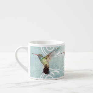 Xícara De Espresso Colibri com fundo do Flourish