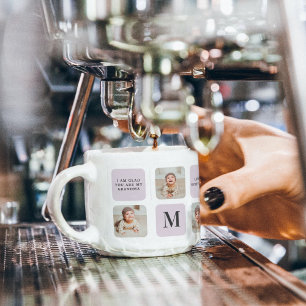 Xícara De Espresso Collage Photo & Best Avó Ever Best Purple Gift