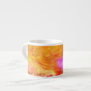 Xícara De Espresso colora o amarelo sem emenda do fundo da arte,