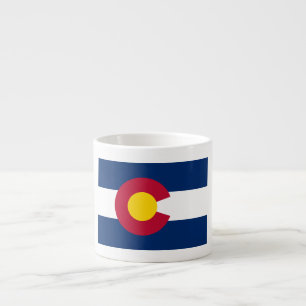 Xícara De Espresso Colorado: Bandeira do Estado do Centenário dos EUA