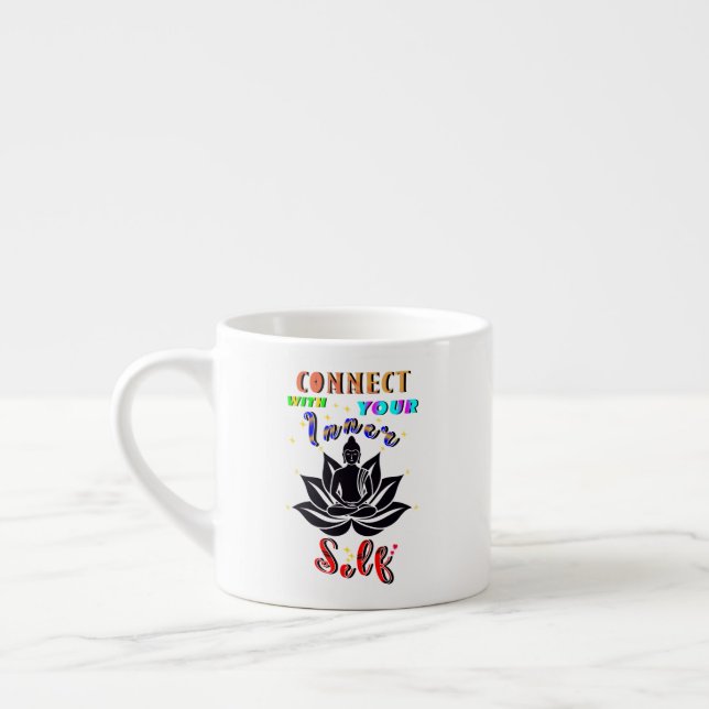 Xícara De Espresso Conecte-se com seu próprio interior (Esquerda)