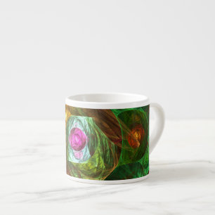 Xícara De Espresso Conexões Dinâmicas Abstrato Art Espresso Mug