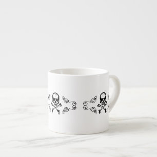 Xícara De Espresso Conjunto de Chá Gótico Venenoso Elegante