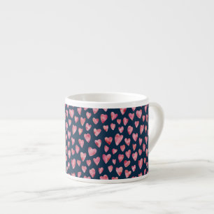 Xícara De Espresso Copo de Café Pink Valentine Heart Espresso