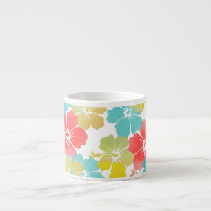 Xícara De Espresso Cor do fundo de PixDezines hibiscus/DIY