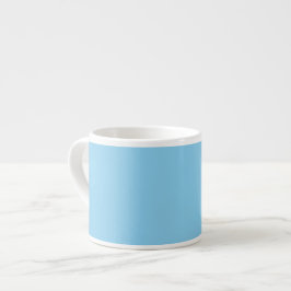 Xícara De Espresso Cor Sólido Azul Bebê | Clássico | Elegante