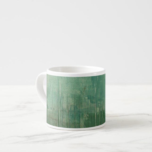Xícara De Espresso Cor Verde Contemporânea (Frente Esquerda)